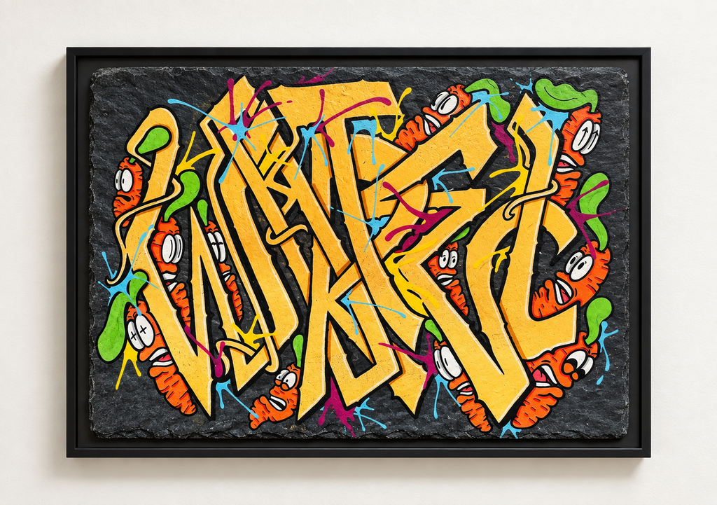 Hello Tags — Wild Throw-up (Série Ardoise, La Carotte)