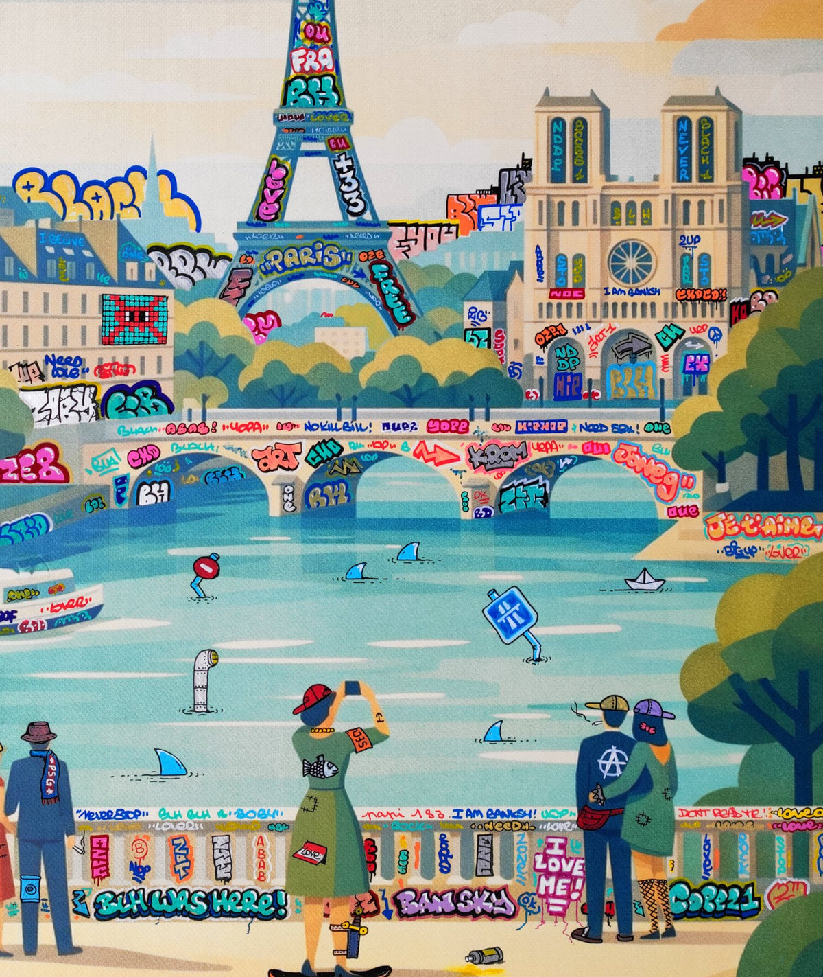Paris Affiche Vintage et Graffiti