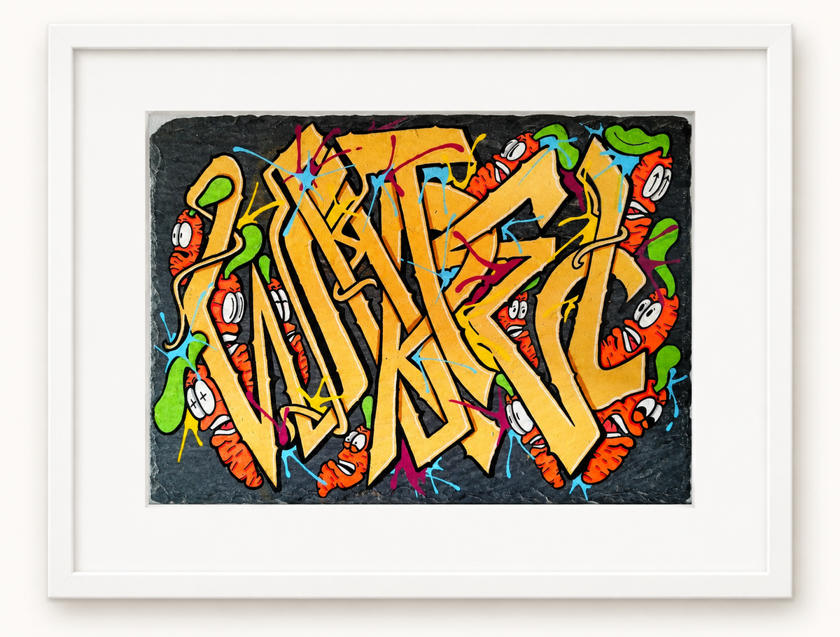 Hello Tags — Wild Throw-up (Série Ardoise, La Carotte)