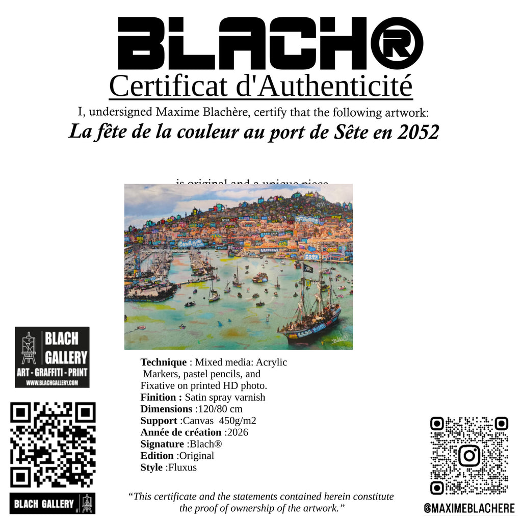 La fête de la couleur au port de Sète en 2052 — BLACH®