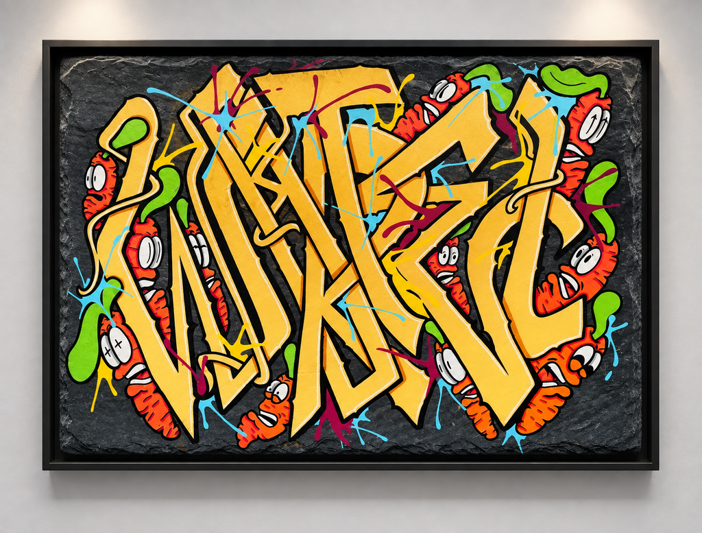 Hello Tags — Wild Throw-up (Série Ardoise, La Carotte)