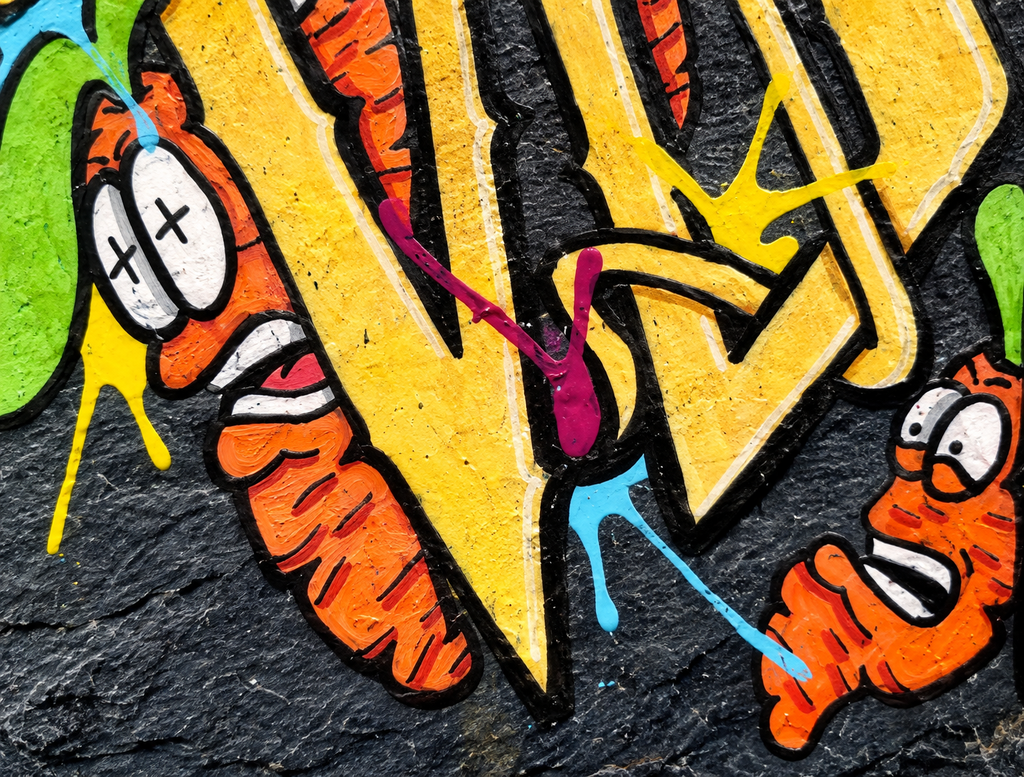 Hello Tags — Wild Throw-up (Série Ardoise, La Carotte)