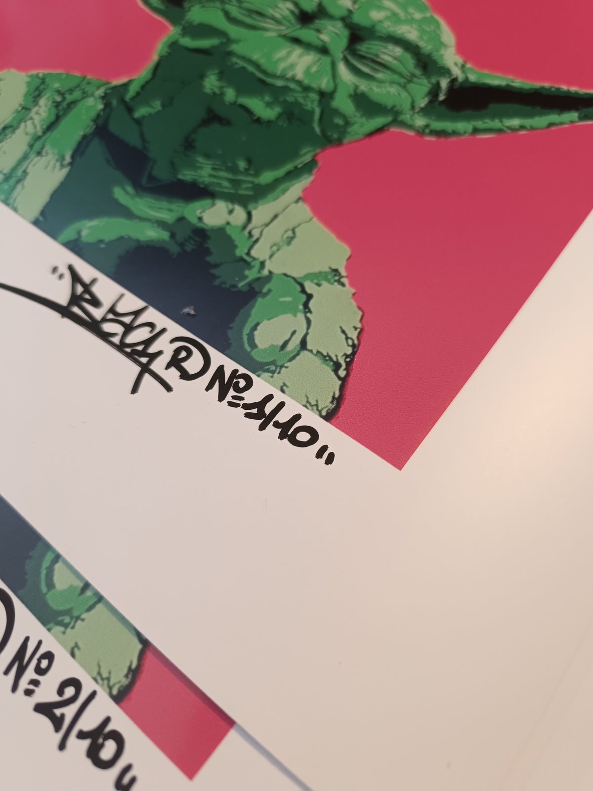 Yoda Wharol / edition Limited and signed By Blach®