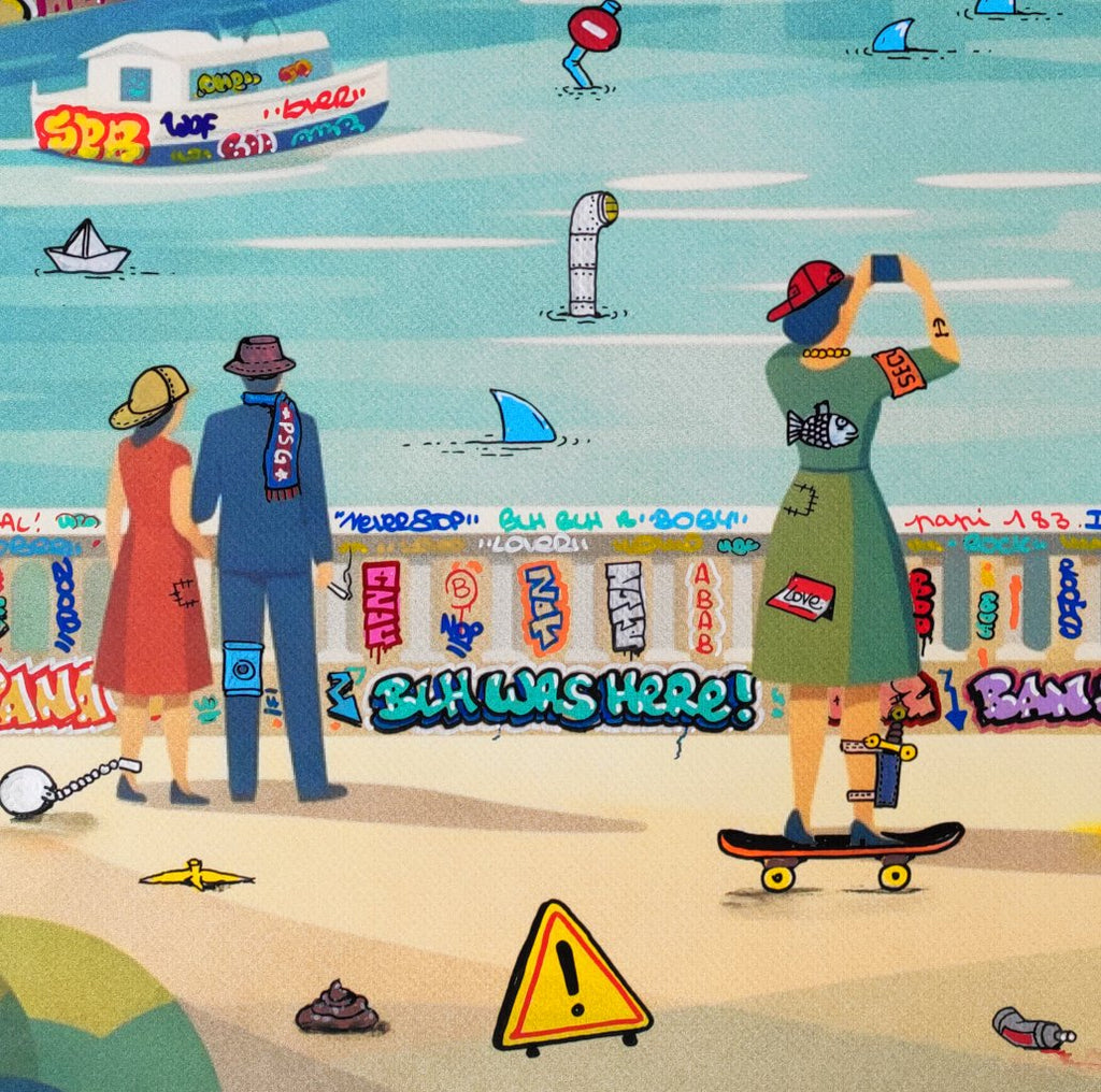 Paris Affiche Vintage et Graffiti