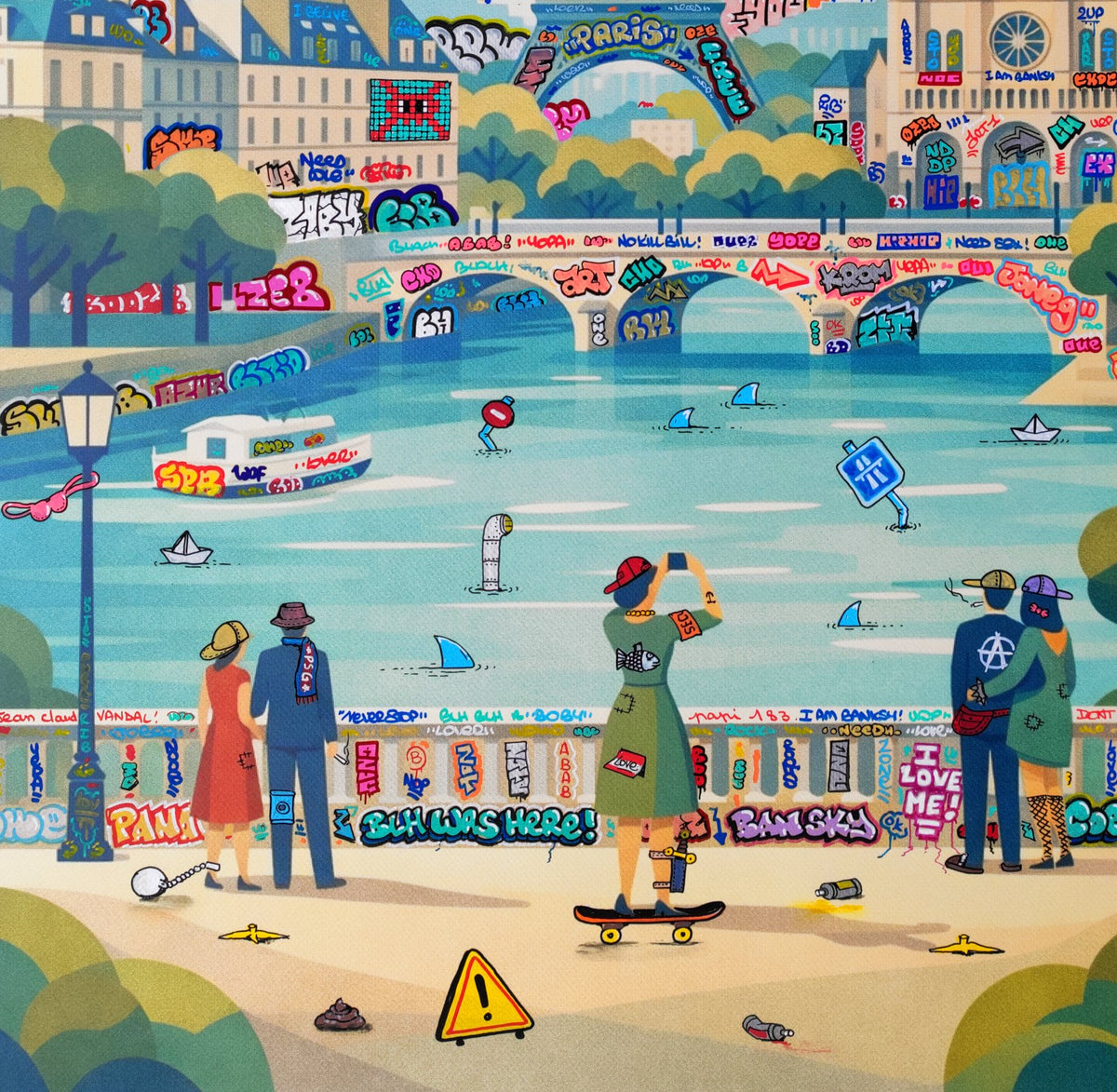 Paris Affiche Vintage et Graffiti