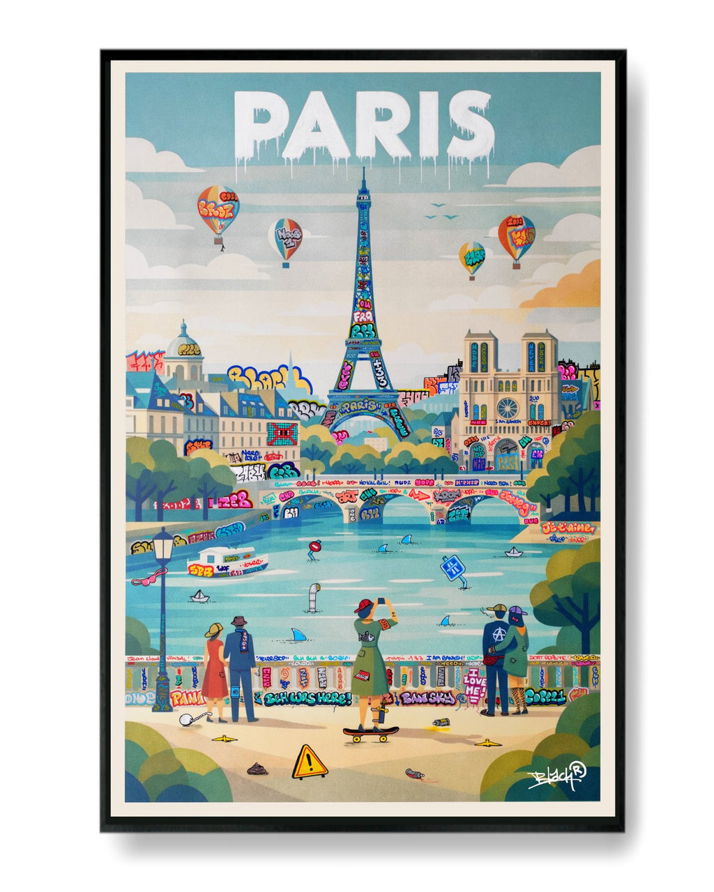 Paris Affiche Vintage et Graffiti