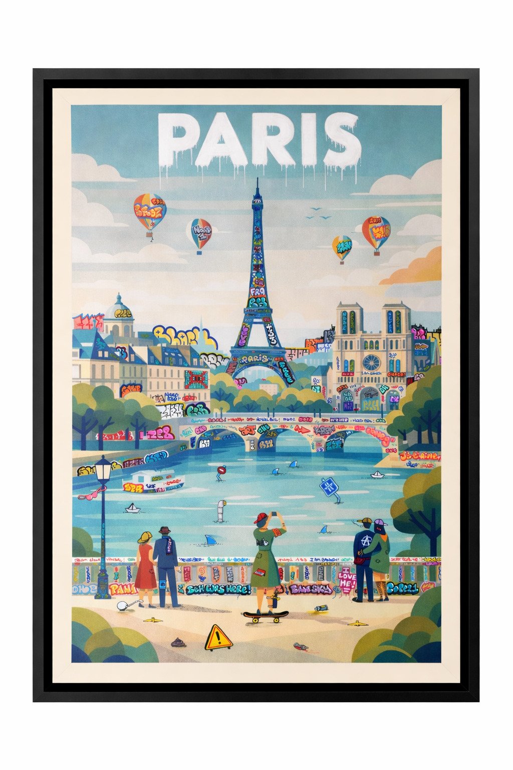 Paris Affiche Vintage et Graffiti