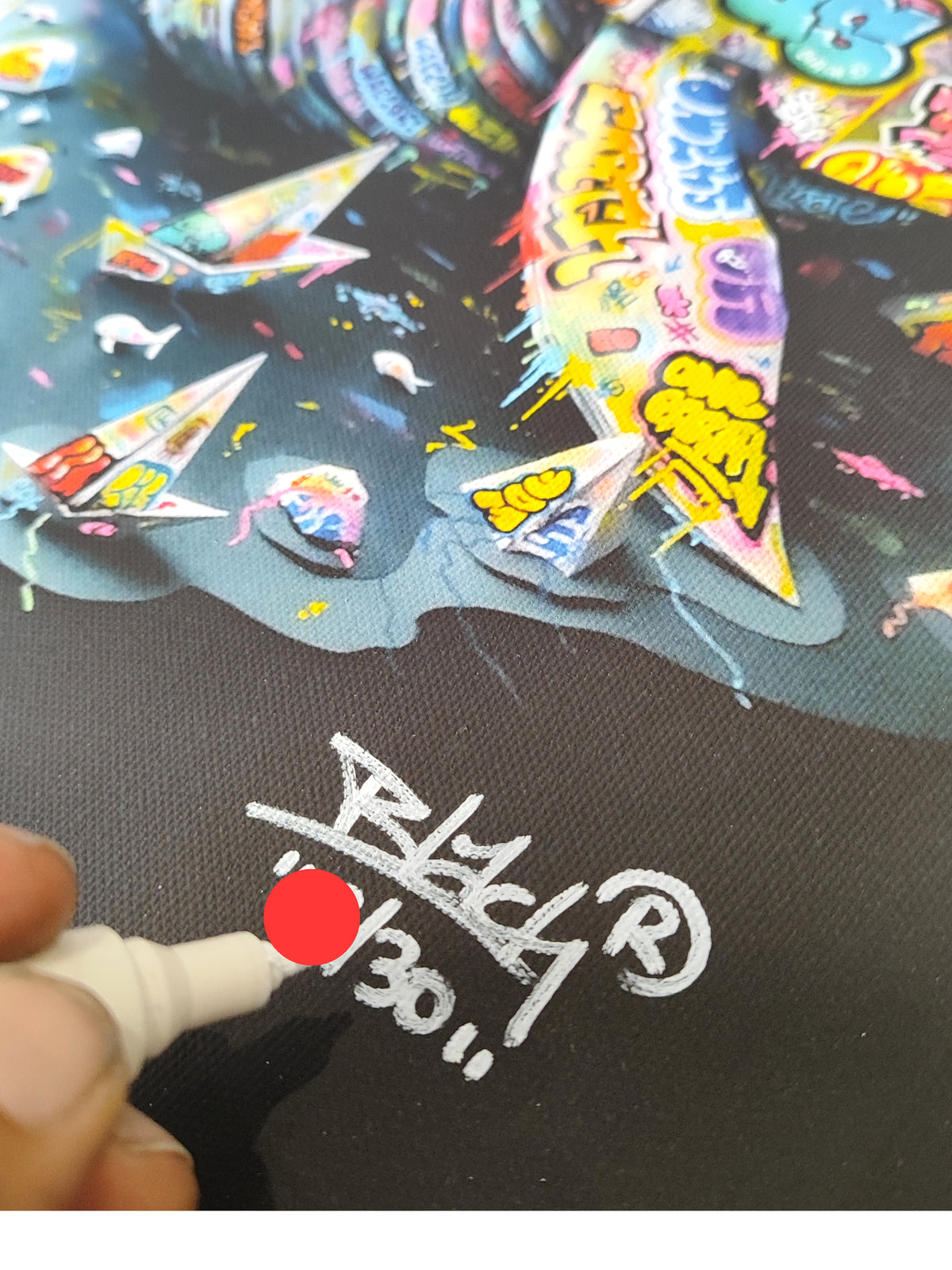 BALEINE Origami Graffiti