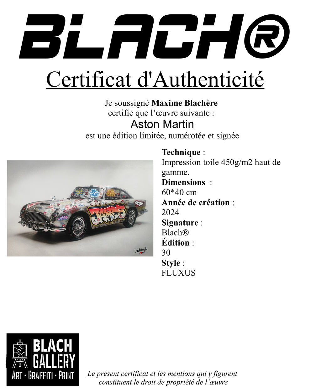 ASTON 007 Édition limitée by BLACH®