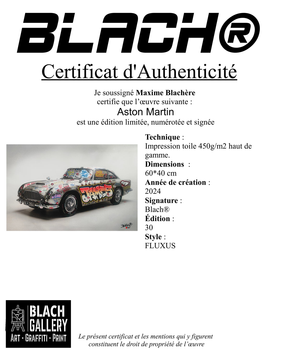 ASTON 007 Édition limitée by BLACH®