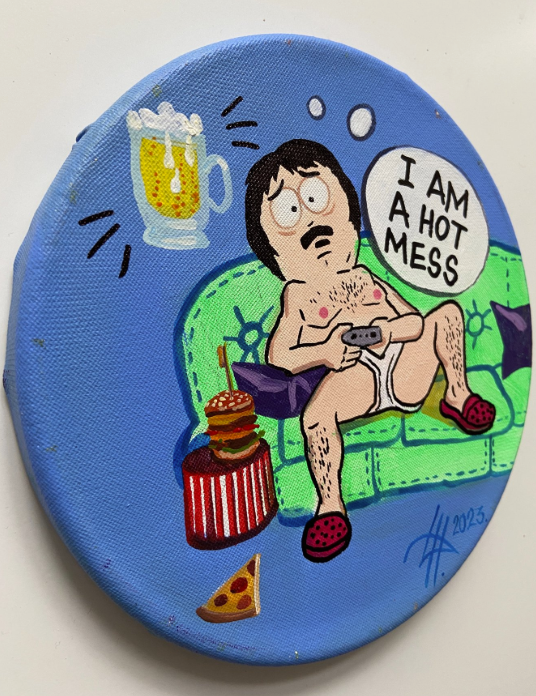 I am a hot mess — Dinara Hörtnagl, Pop Art — Original
