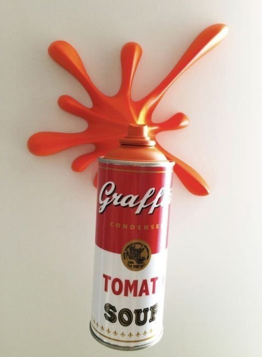 Splash It Tomato Orange — 2Fast, Sculpture Street Art