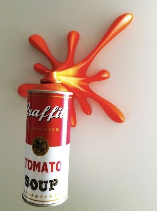 Splash It Tomato Orange — 2Fast, Sculpture Street Art