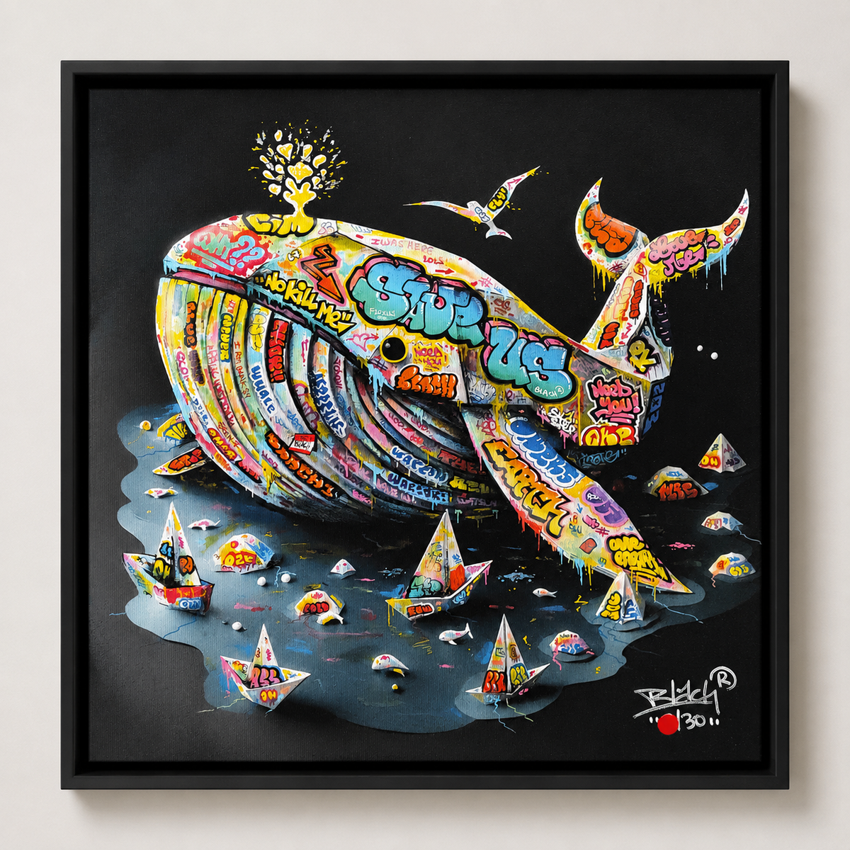 BALEINE Origami Graffiti