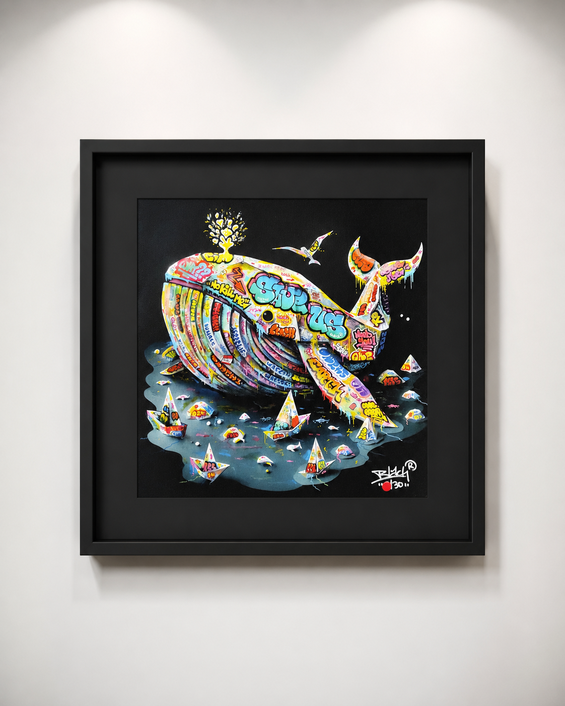 BALEINE Origami Graffiti