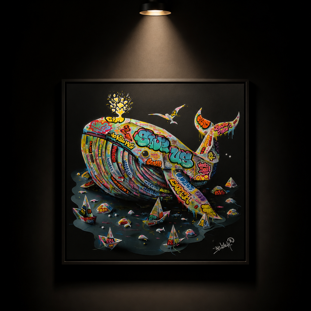 BALEINE Origami Graffiti