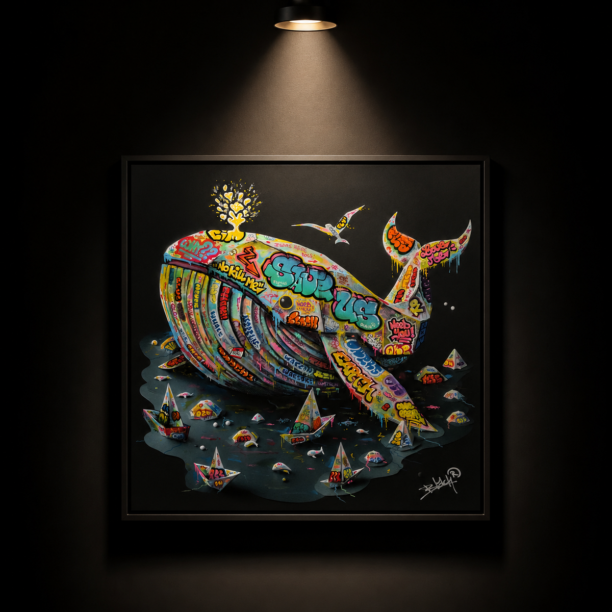 BALEINE Origami Graffiti