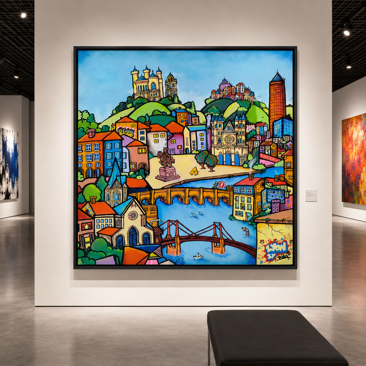 URC LYON XXL 2026 — Œuvre originale de Blach®