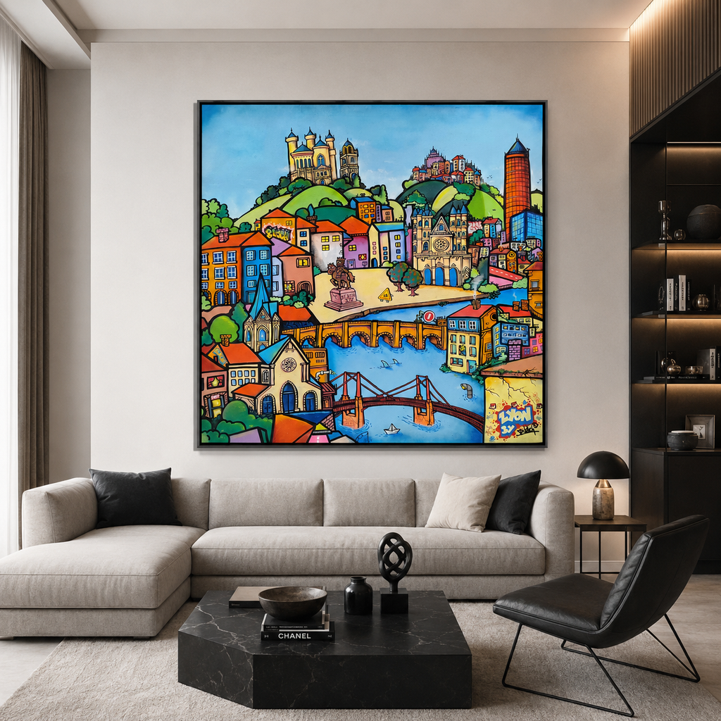 URC LYON XXL 2026 — Œuvre originale de Blach®