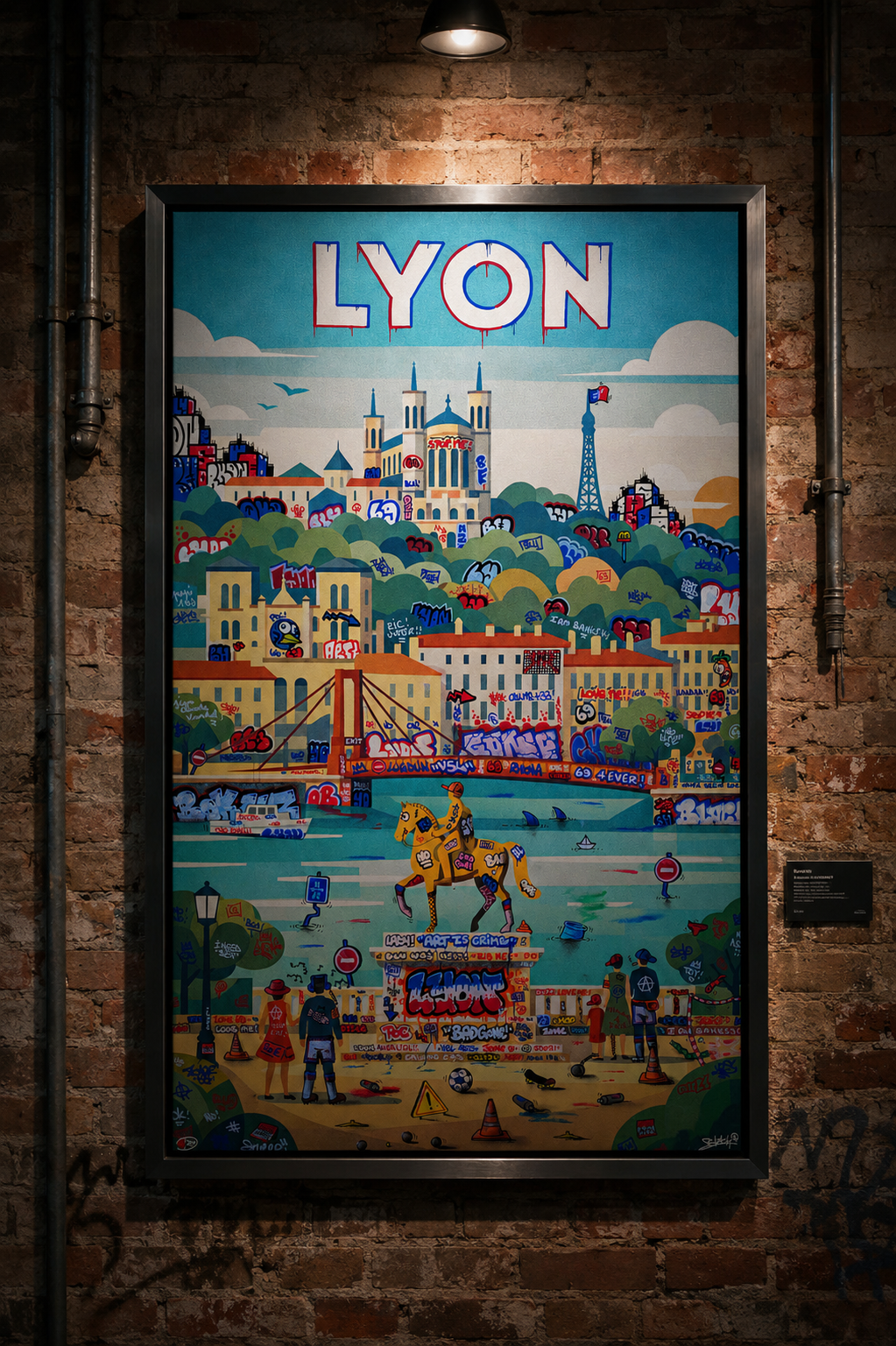 Lyon Affiche vintage du futur