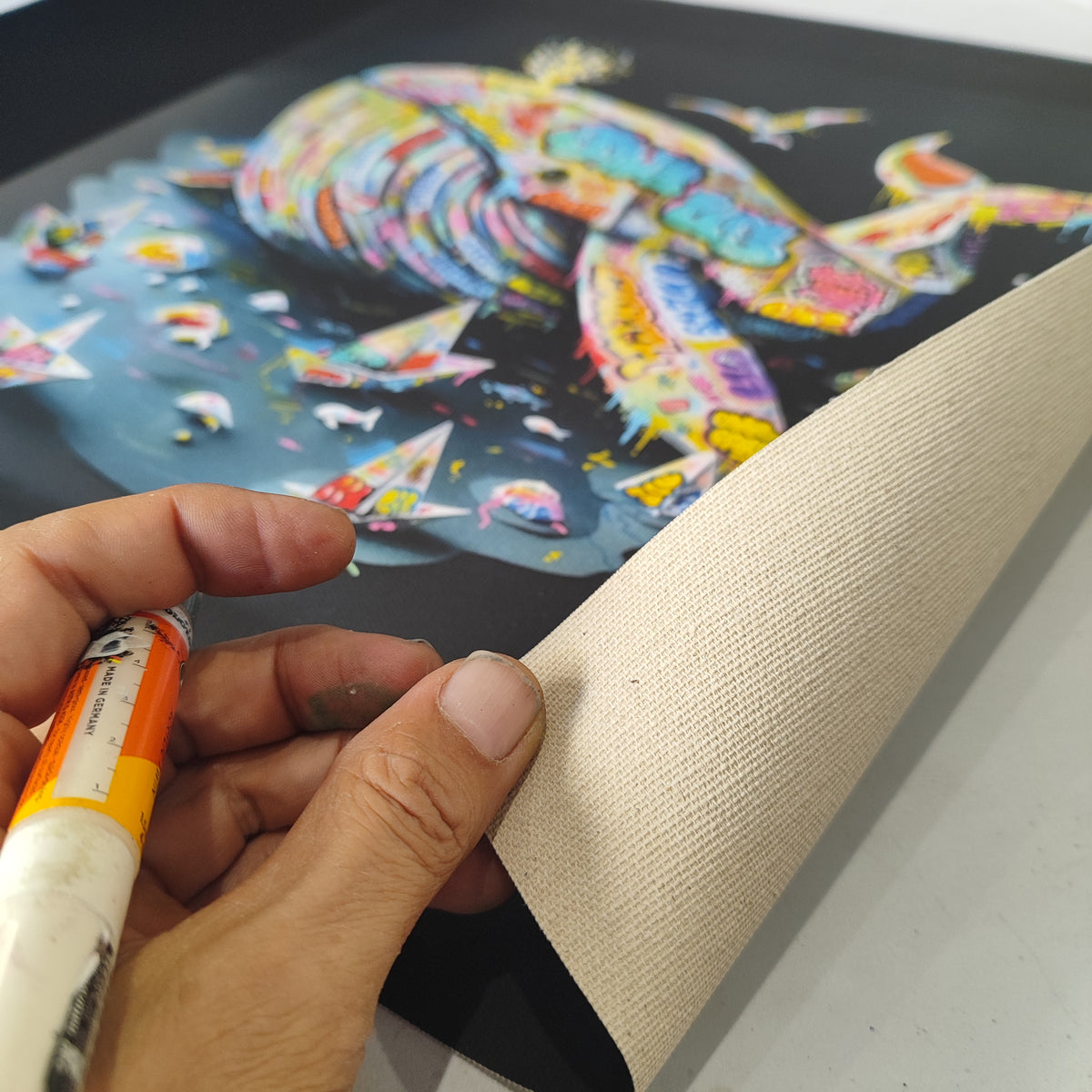 BALEINE Origami Graffiti