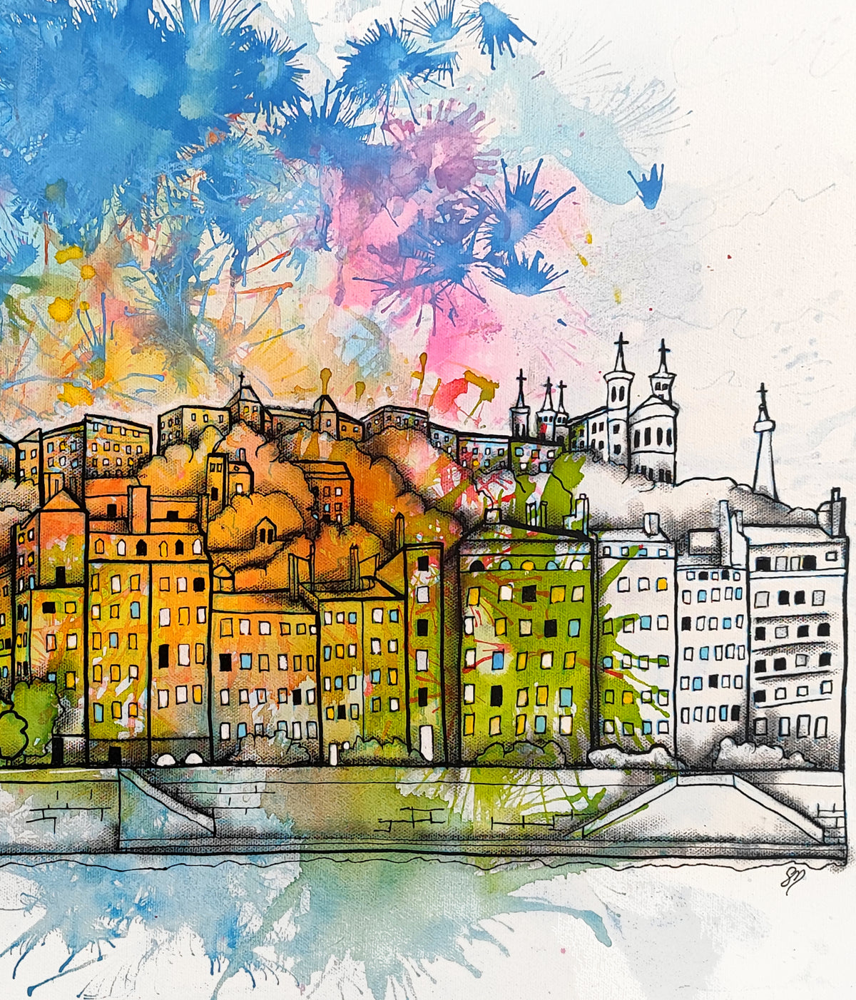 Lyon By Sev — Œuvre originale de Séverine Marchetti