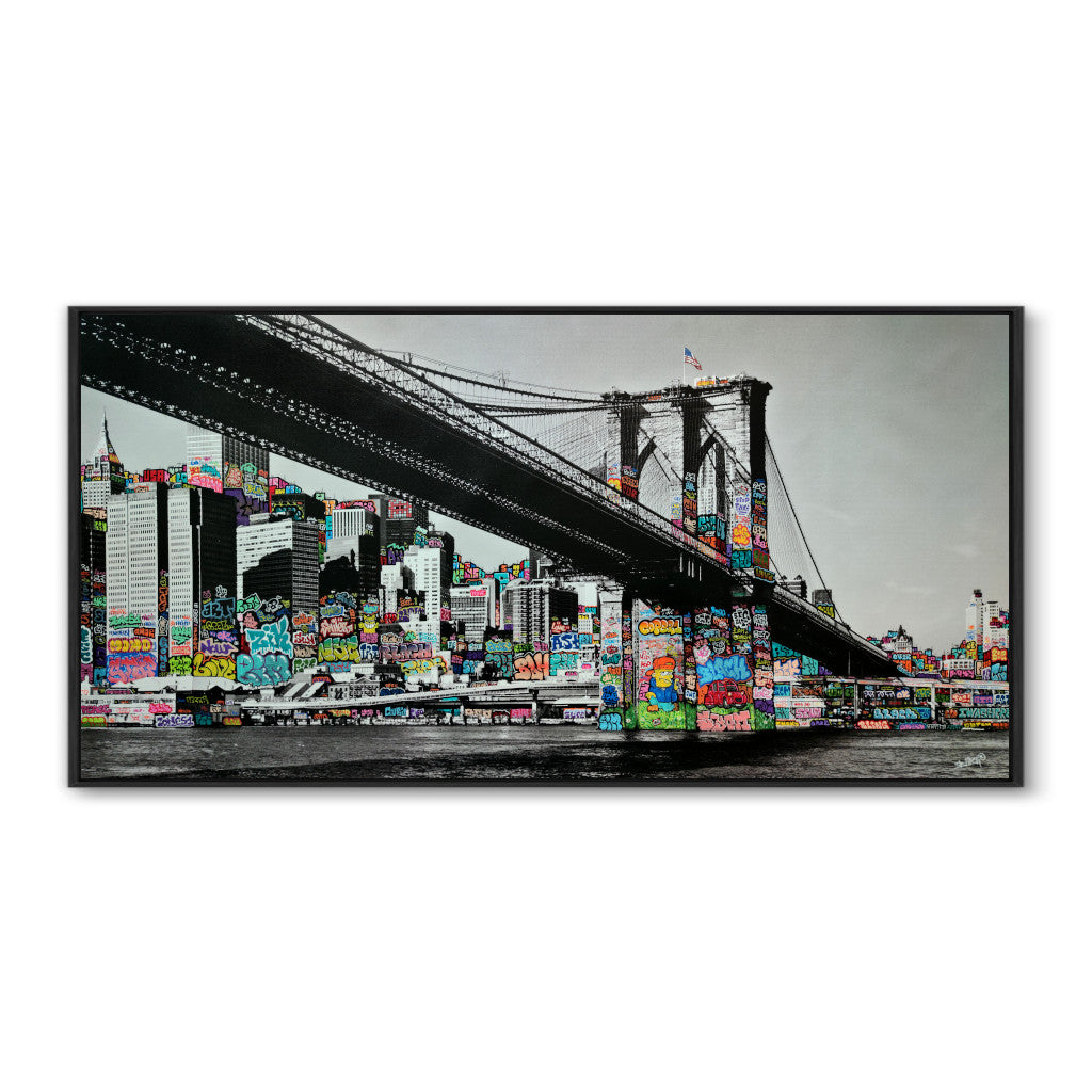 New York Brooklyn Noir & Blanc