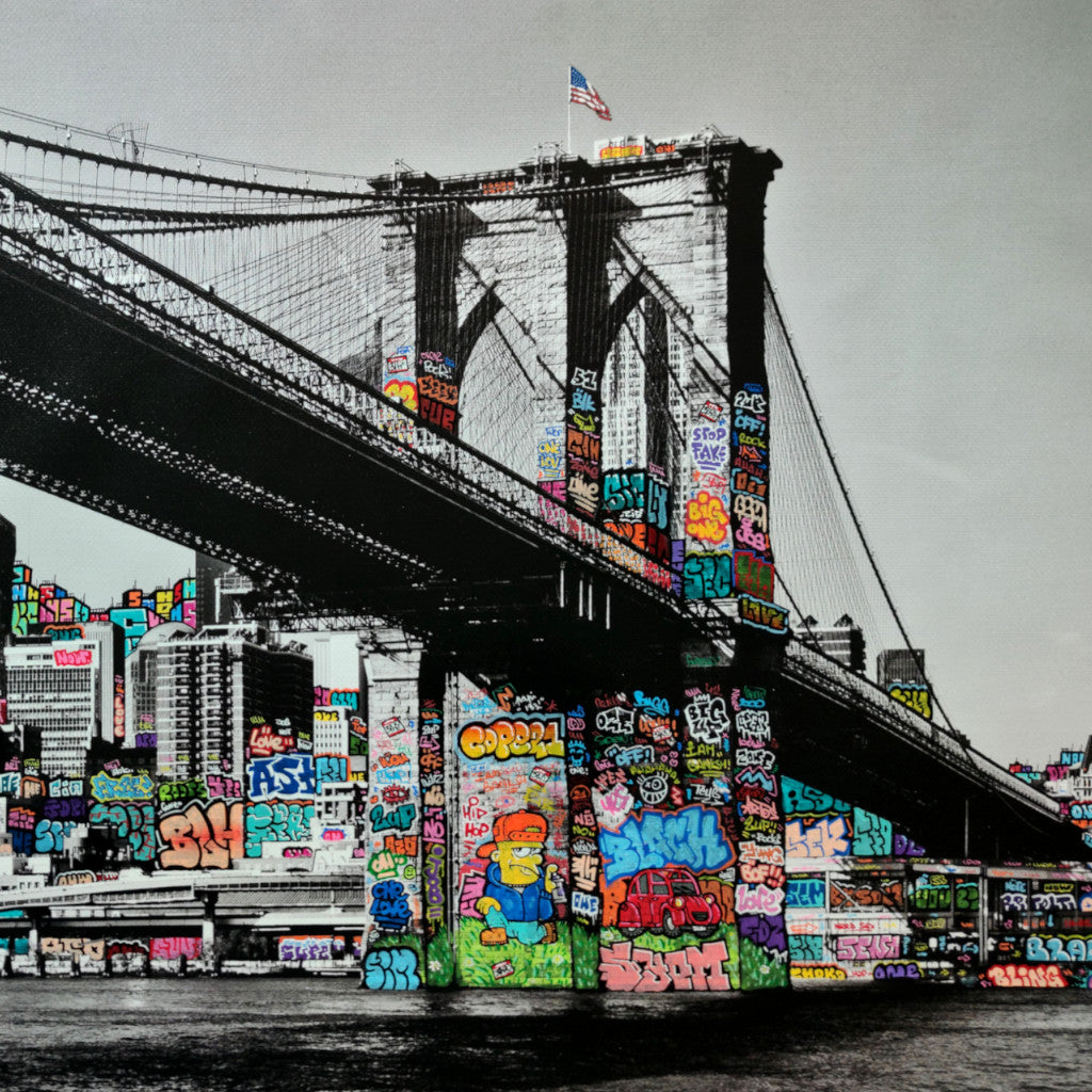 New York Brooklyn Noir & Blanc
