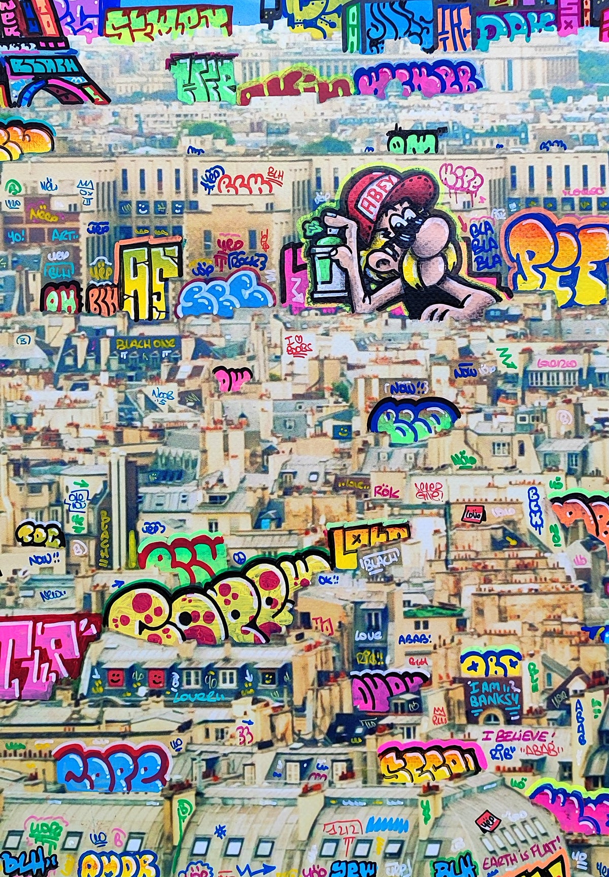 Paris Bande dessinée et lunettes de soleil