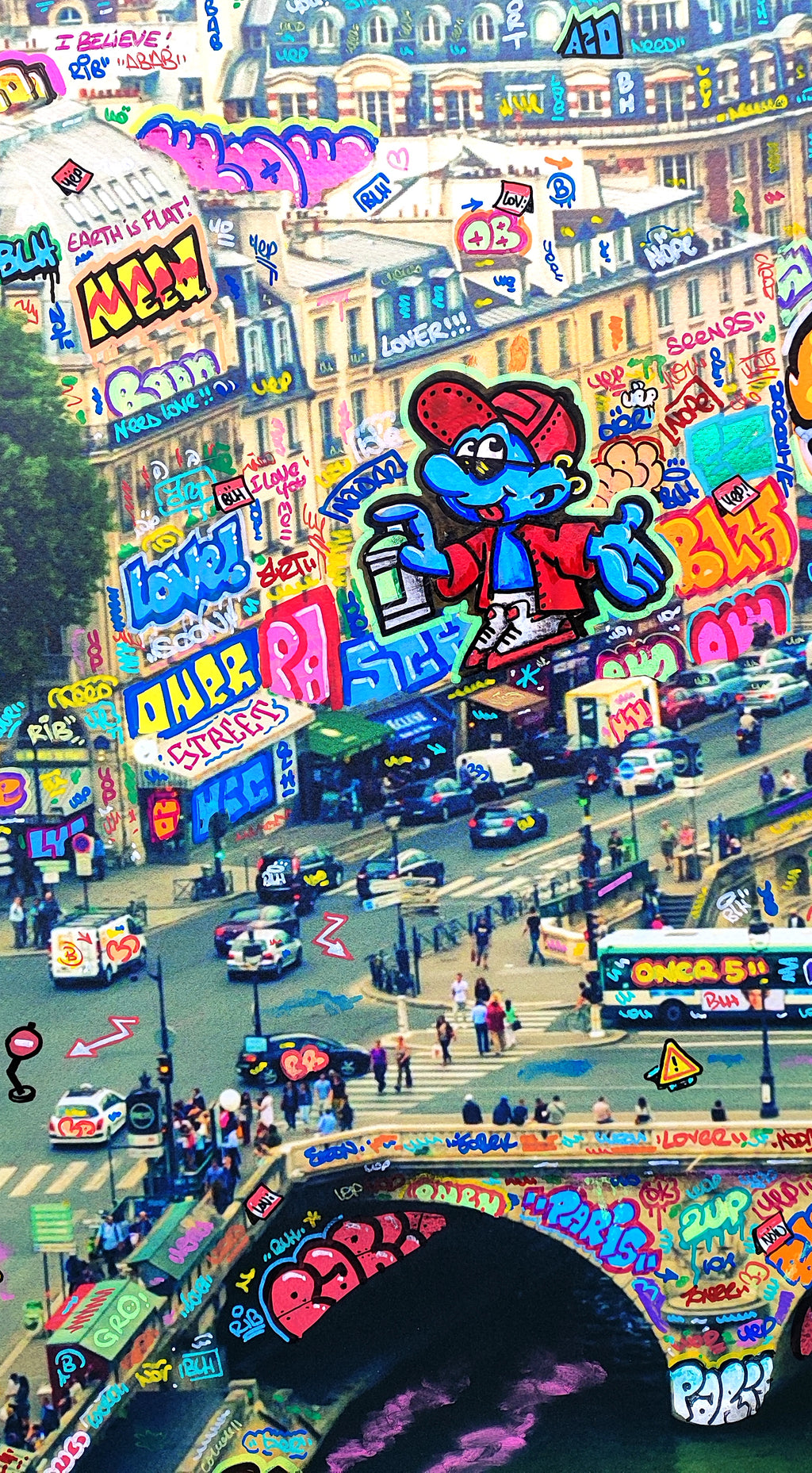Paris Bande dessinée et lunettes de soleil