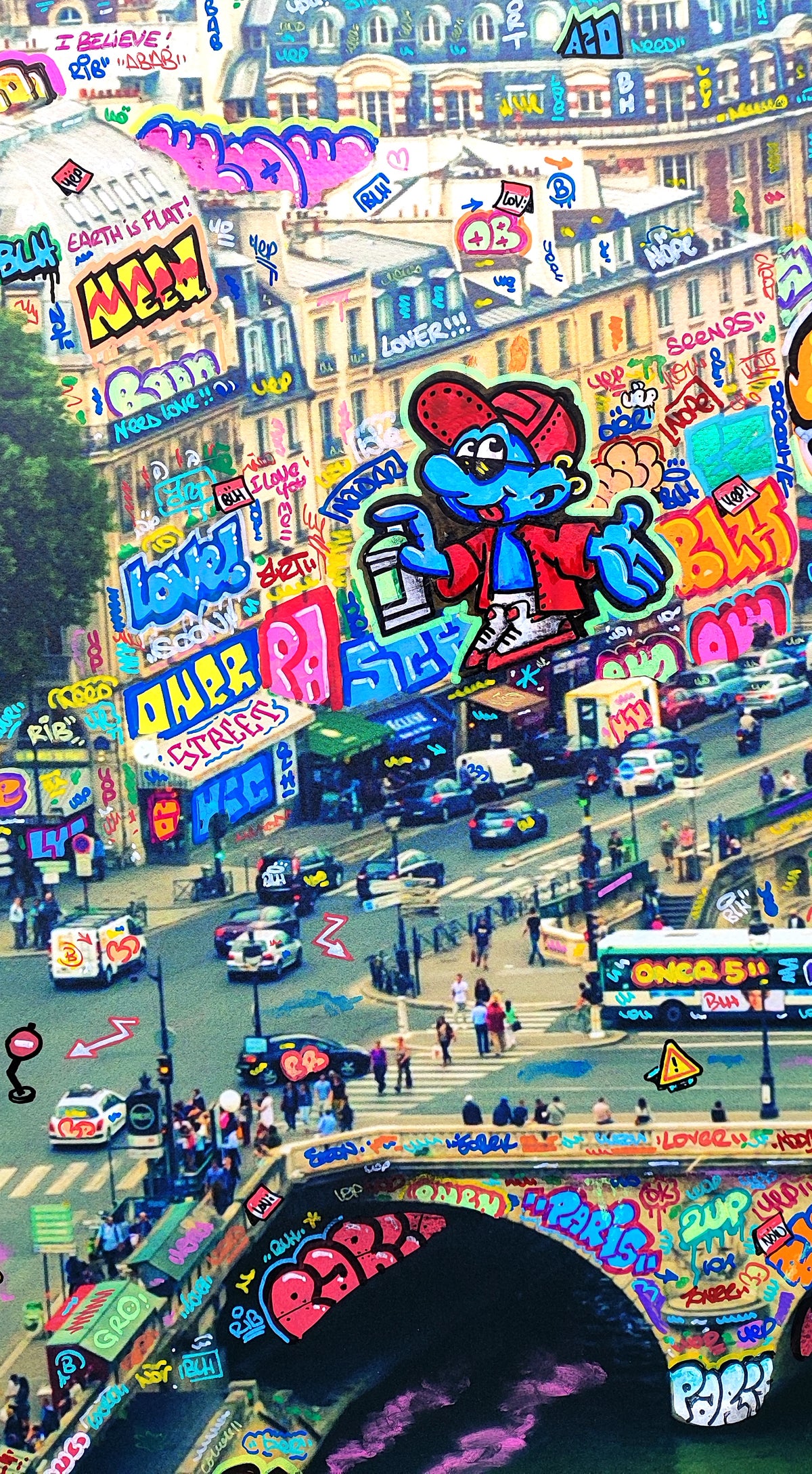 Paris Bande dessinée et lunettes de soleil