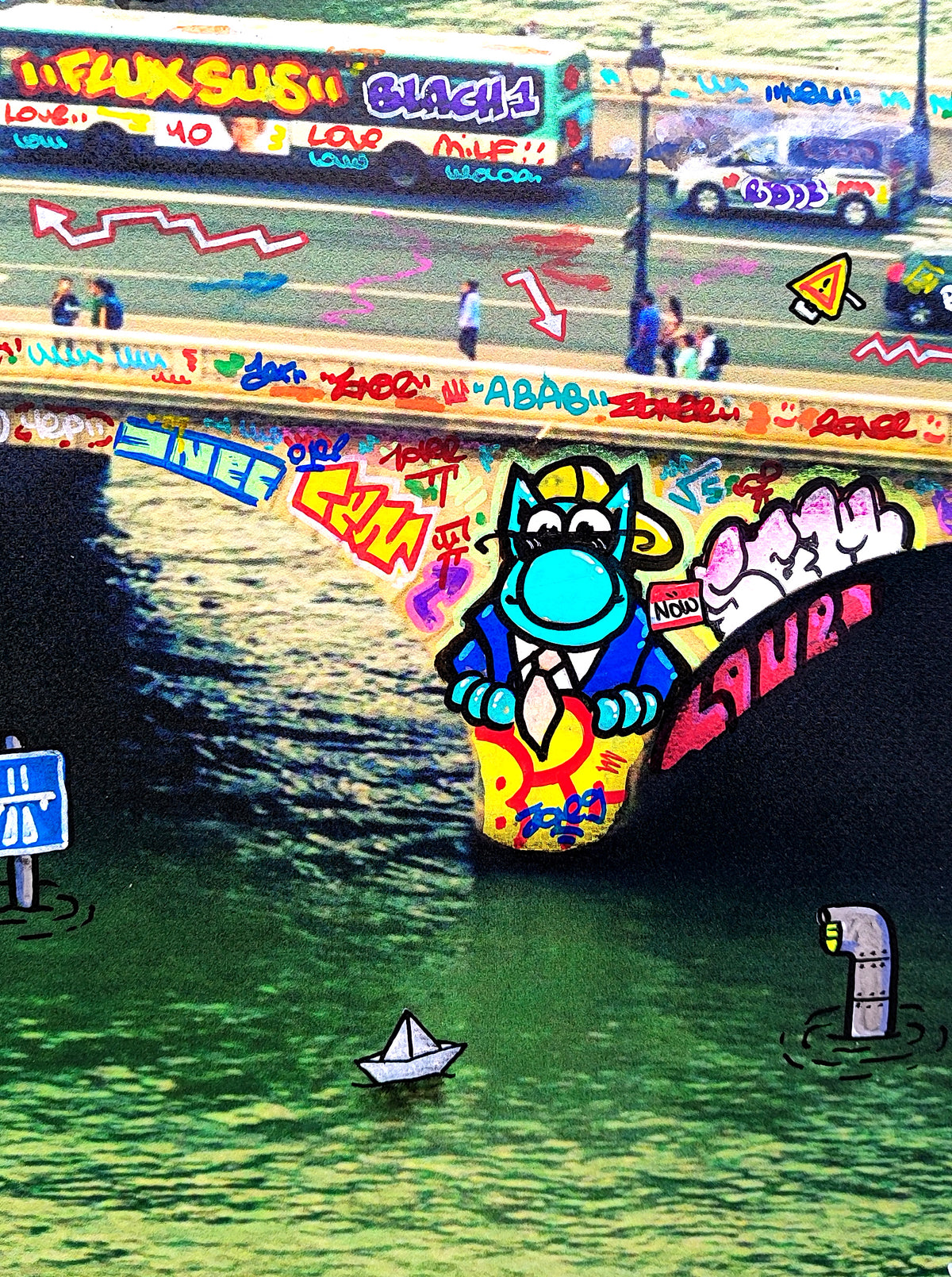 Paris Bande dessinée et lunettes de soleil