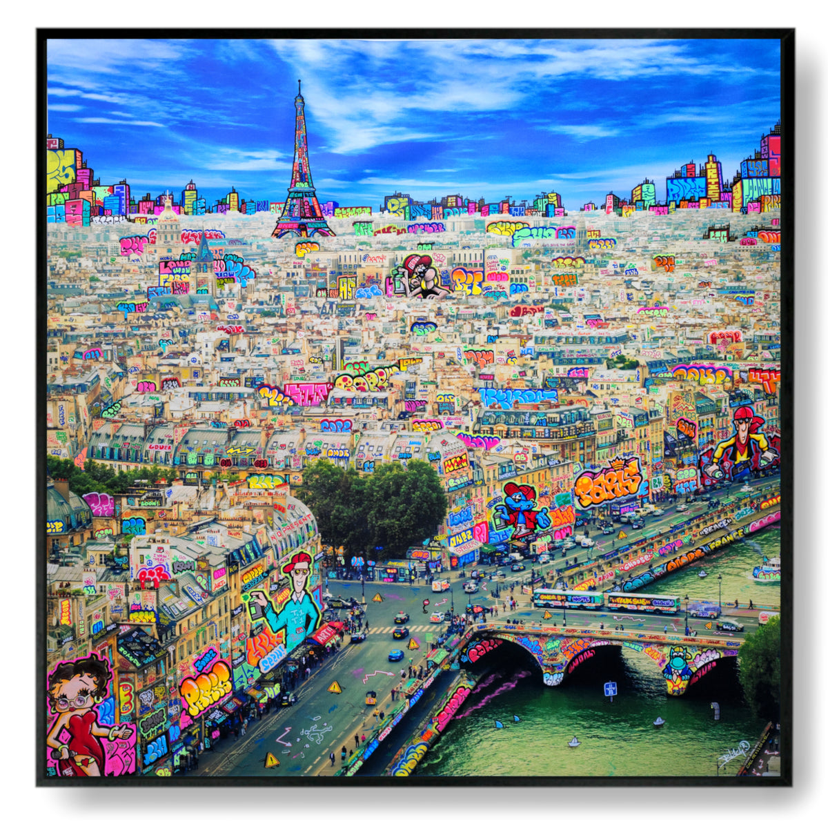 Paris Bande dessinée et lunettes de soleil