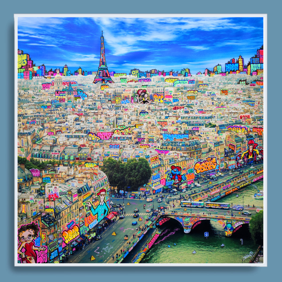 Paris Bande dessinée et lunettes de soleil