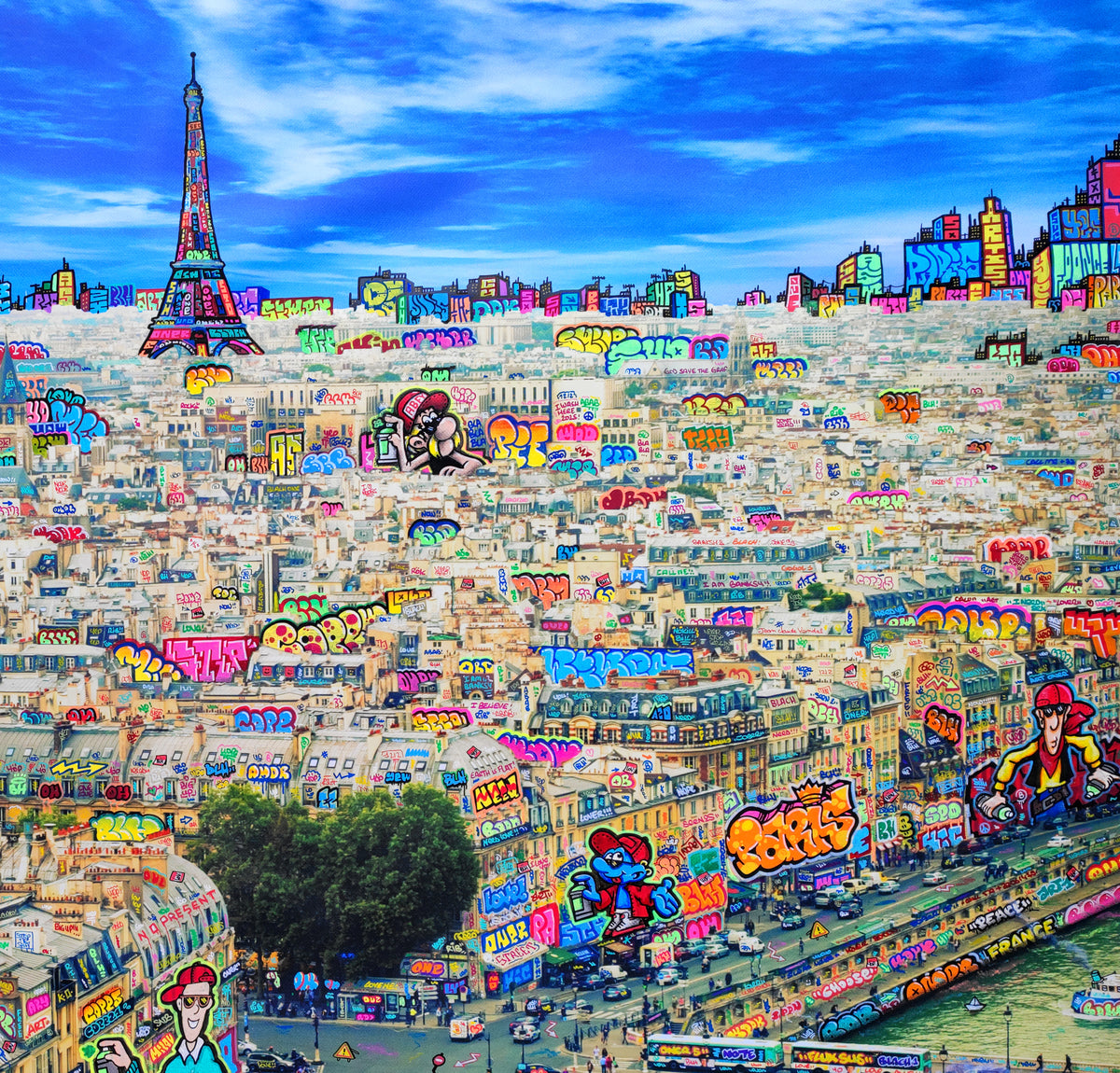 Paris Bande dessinée et lunettes de soleil