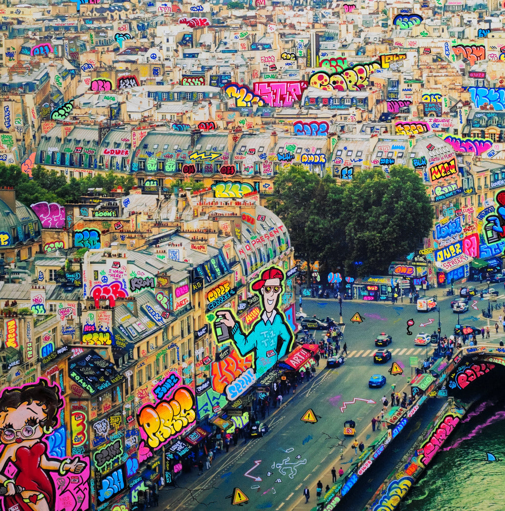 Paris Bande dessinée et lunettes de soleil