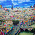 Paris Bande dessinée et lunettes de soleil