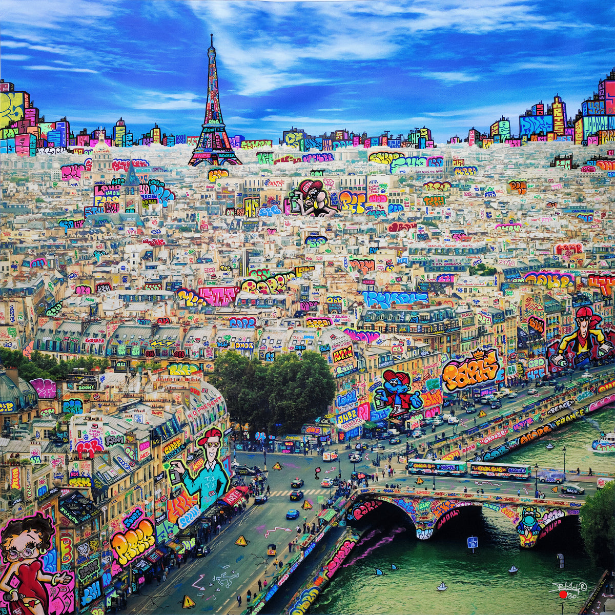 Paris Bande dessinée et lunettes de soleil
