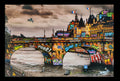 Paris le pont et la soucoupe volante