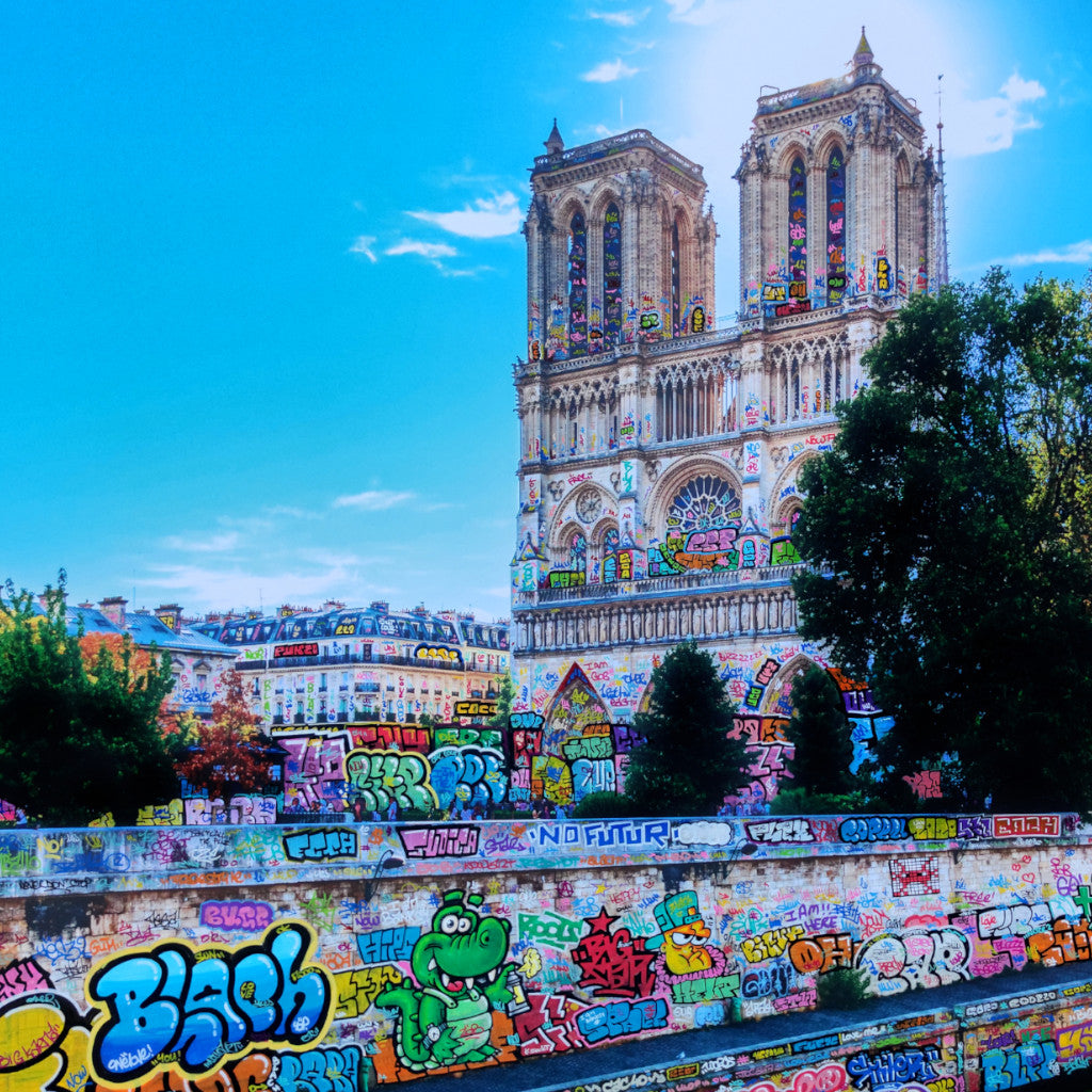 Paris Notre Dame du graffiti