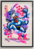 Mackogneur — Brunograffer, Pop Art — Giclée rehaussée main, exemplaire unique