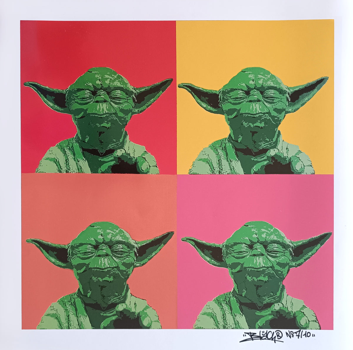Yoda Wharol / edition Limited and signed By Blach®
