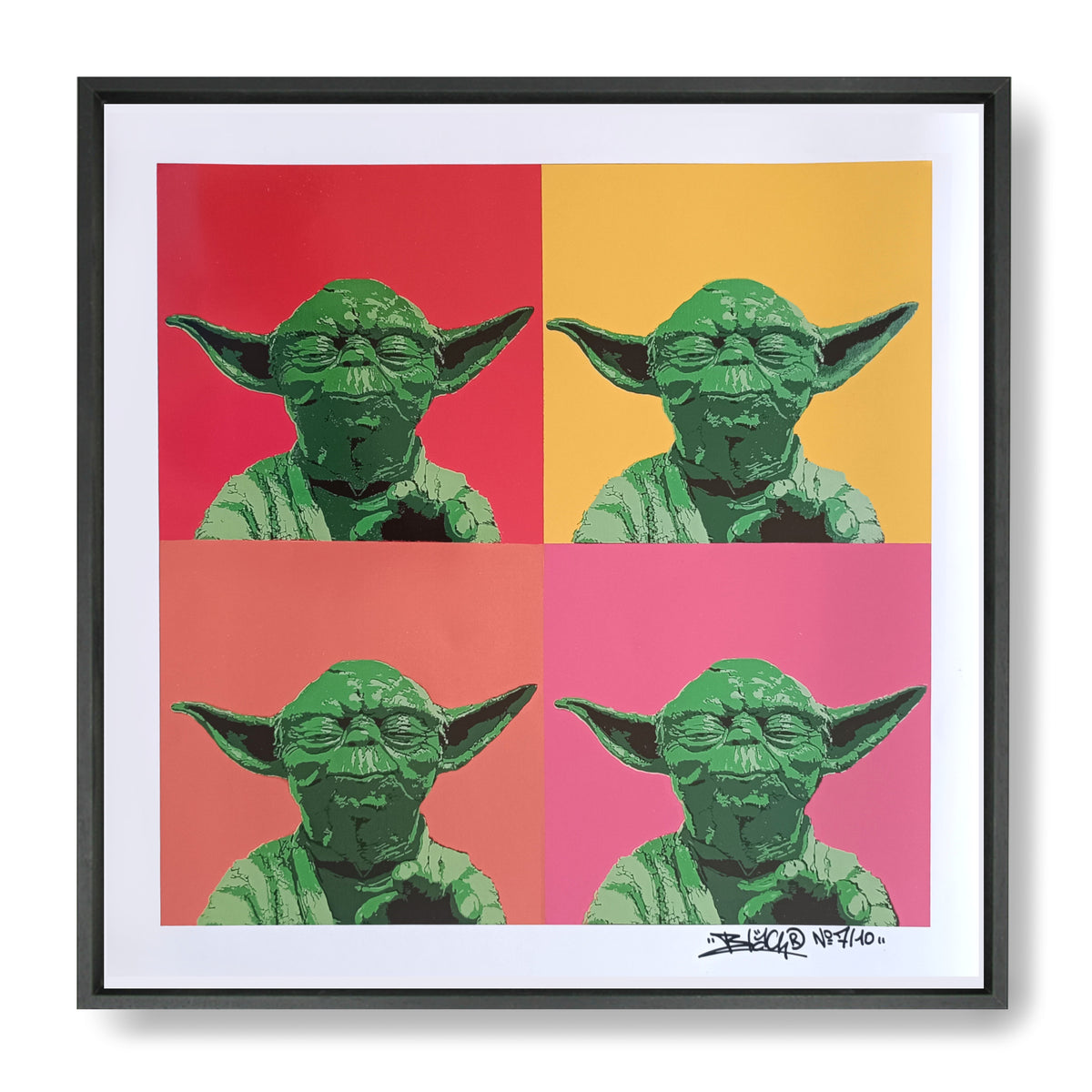Yoda Wharol / edition Limited and signed By Blach®