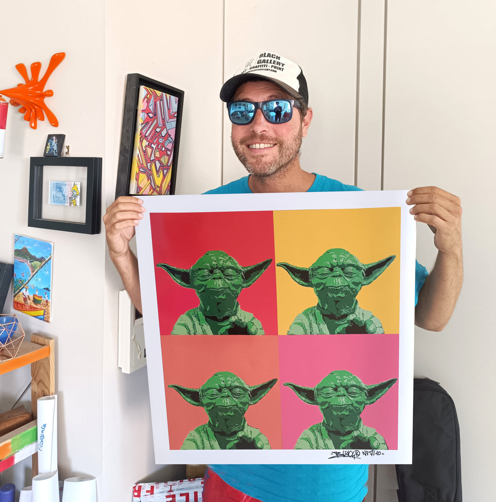 Yoda Wharol / edition Limited and signed By Blach®