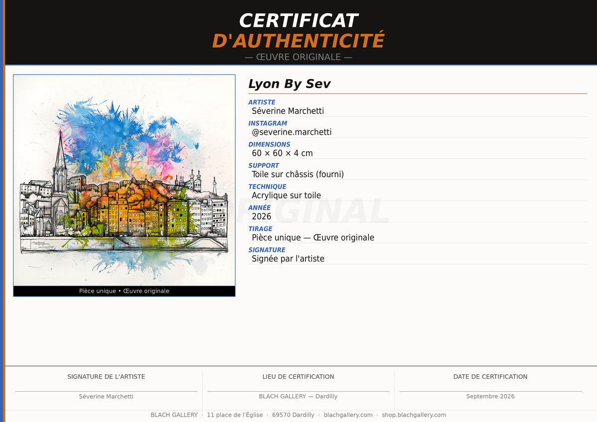 Lyon By Sev — Œuvre originale de Séverine Marchetti
