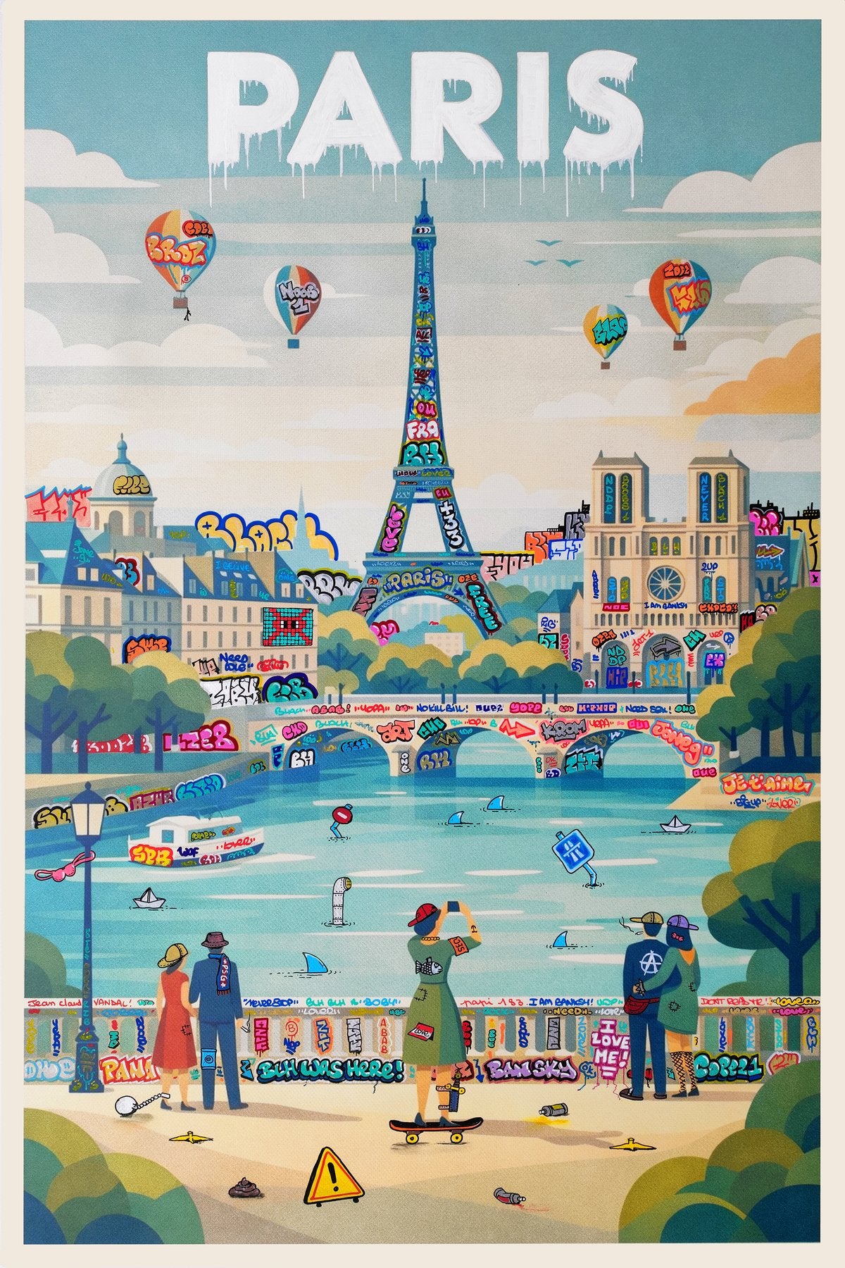 Paris Affiche Vintage et Graffiti