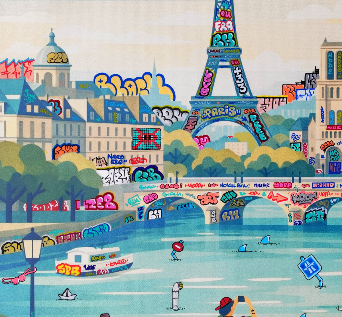Paris Affiche Vintage et Graffiti