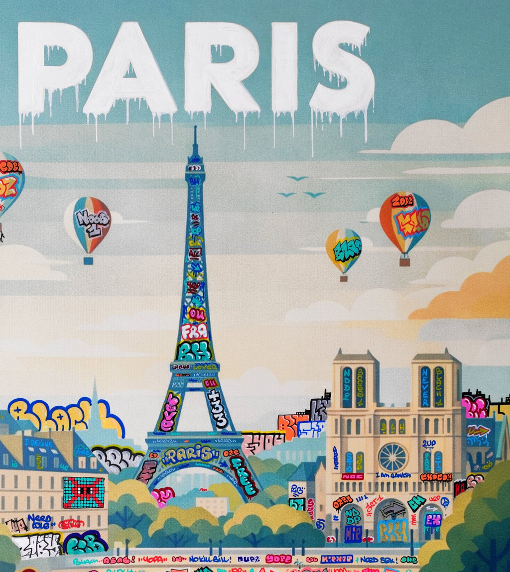 Paris Affiche Vintage et Graffiti
