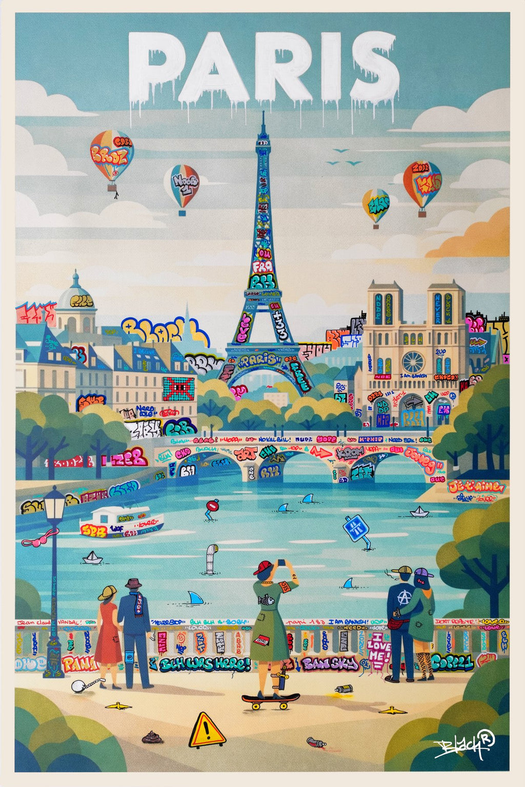 Paris Affiche Vintage et Graffiti