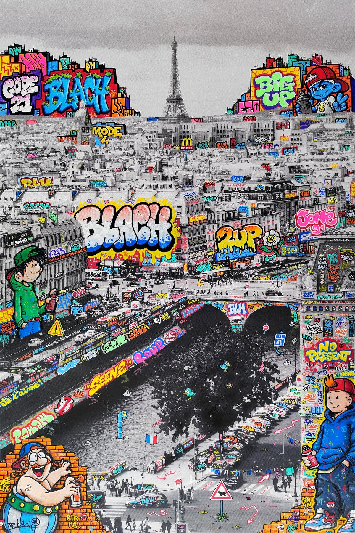 Paris Bande dessinée vertical XXL